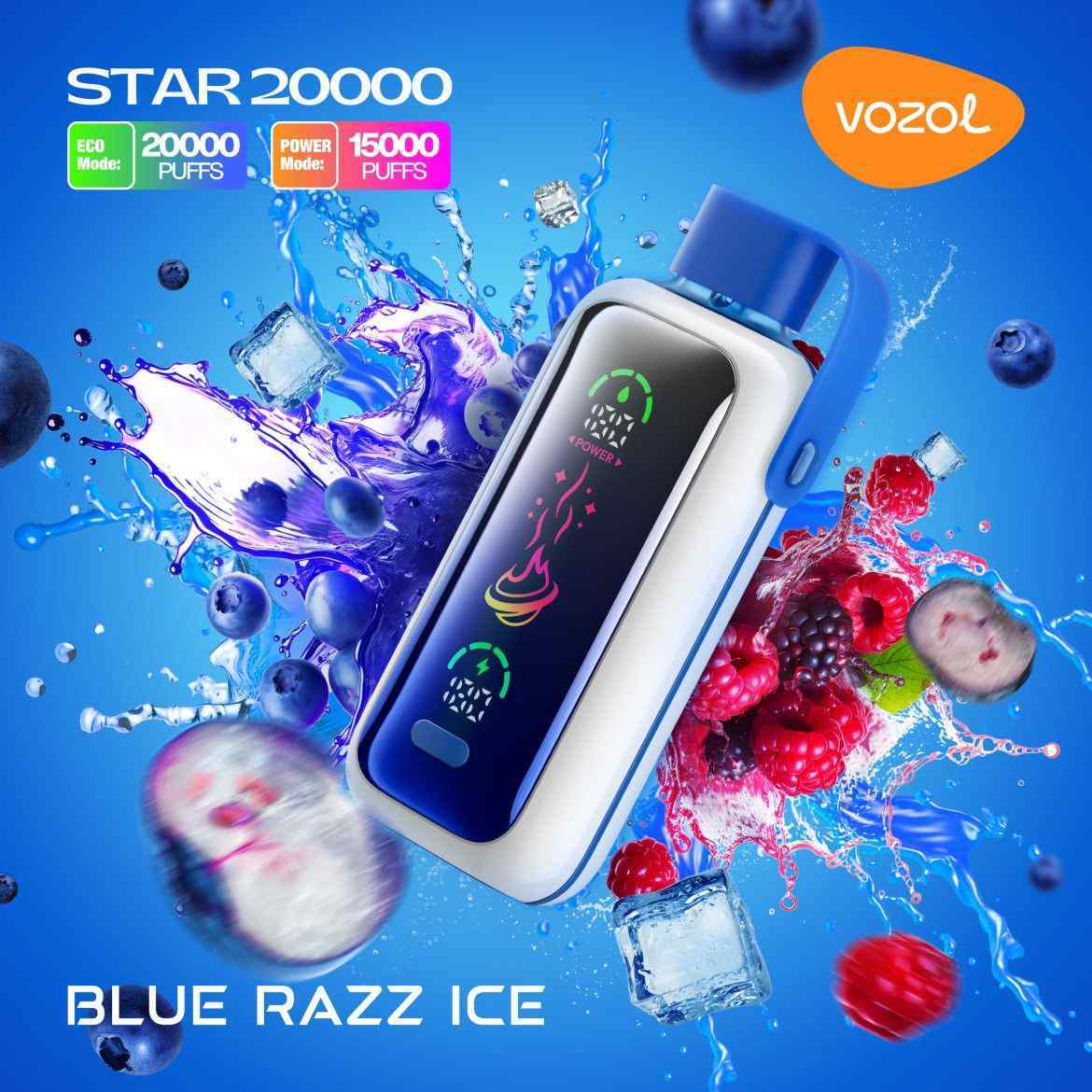 Vozol Star 20000 Blue Razz ICE