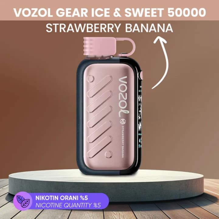 Vozol Gear Ice Sweet 50000 Strawberry Banana